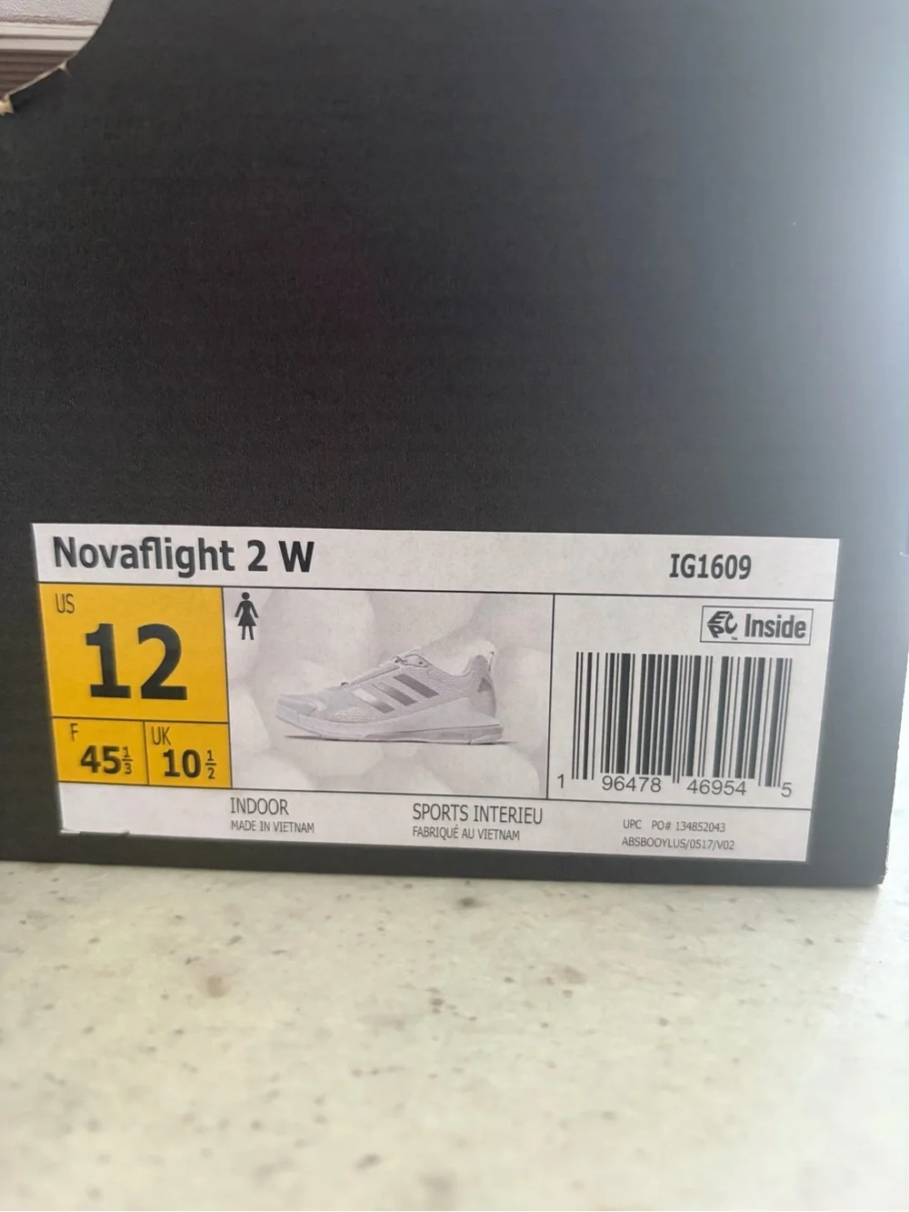 Adidas White Women's Size 12 Novaflight 2 W Volleyball Sneakers- Brand NEW!!!!